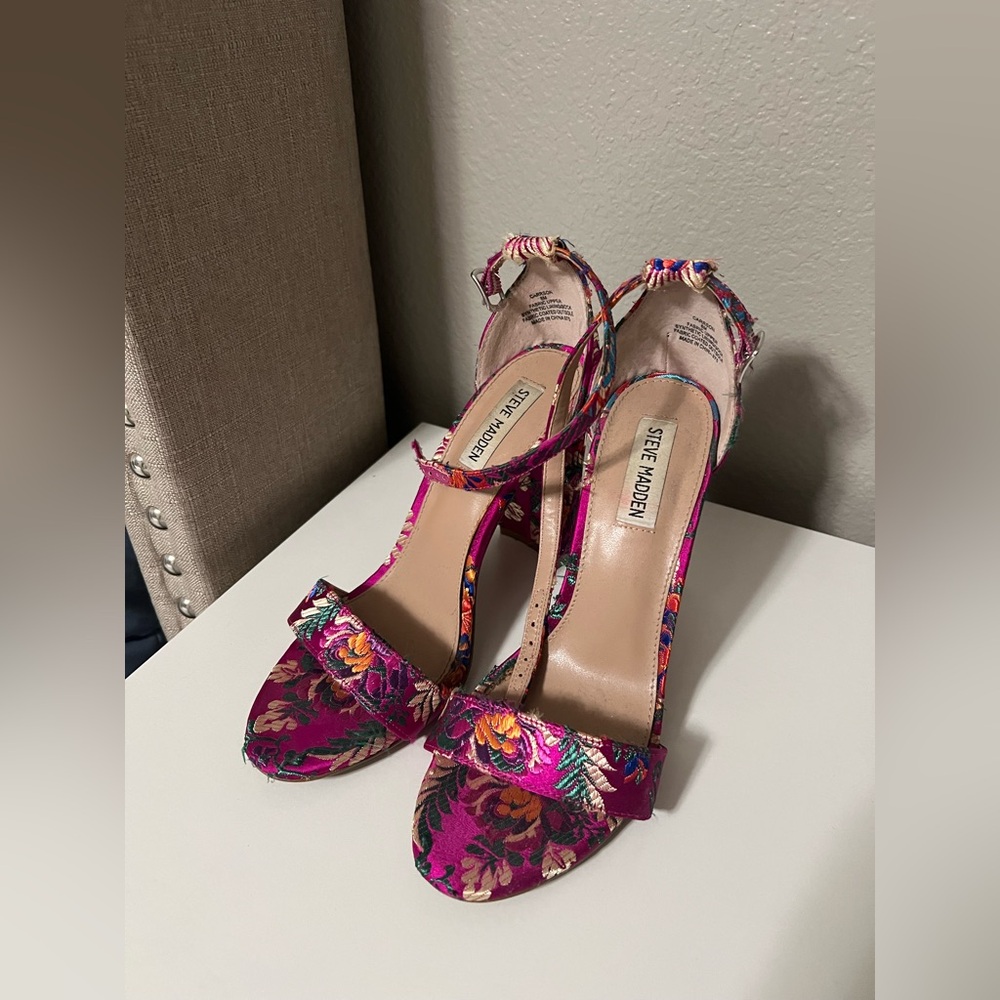 Steve Madden Women's Floral Pink Heels